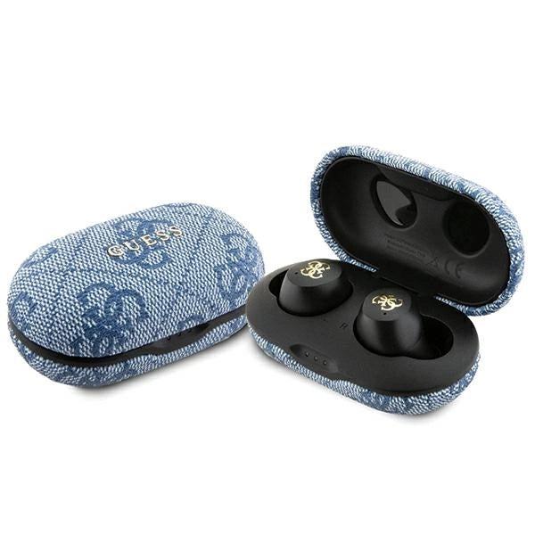 TWS Guess 4G Metal Bluetooth headphones with ENC docking station - blue_0
