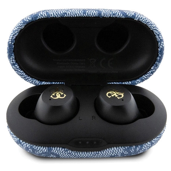 TWS Guess 4G Metal Bluetooth headphones with ENC docking station - blue_3