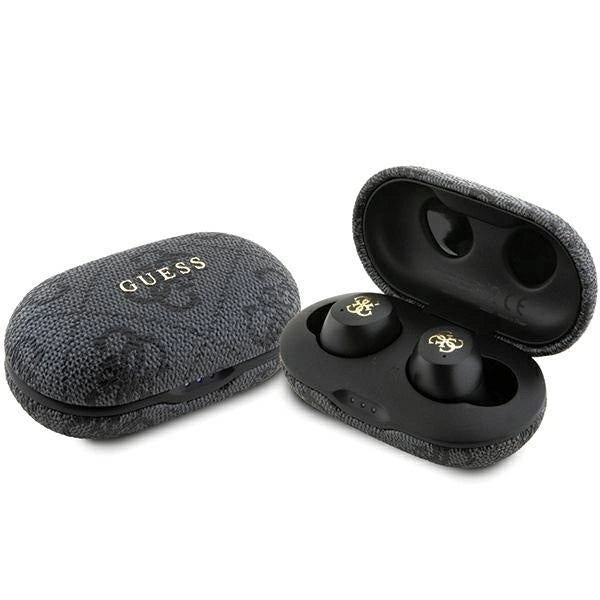 TWS Guess 4G Metal Bluetooth headphones with ENC docking station - black_0