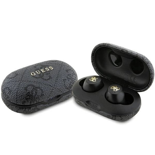 TWS Guess 4G Metal Bluetooth headphones with ENC docking station - black_0