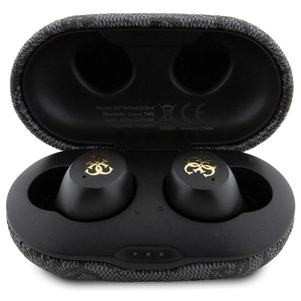 TWS Guess 4G Metal Bluetooth headphones with ENC docking station - black_3