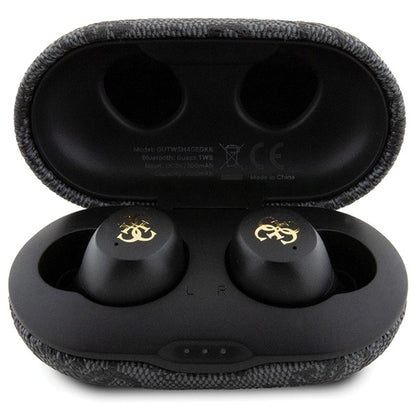 TWS Guess 4G Metal Bluetooth headphones with ENC docking station - black_3