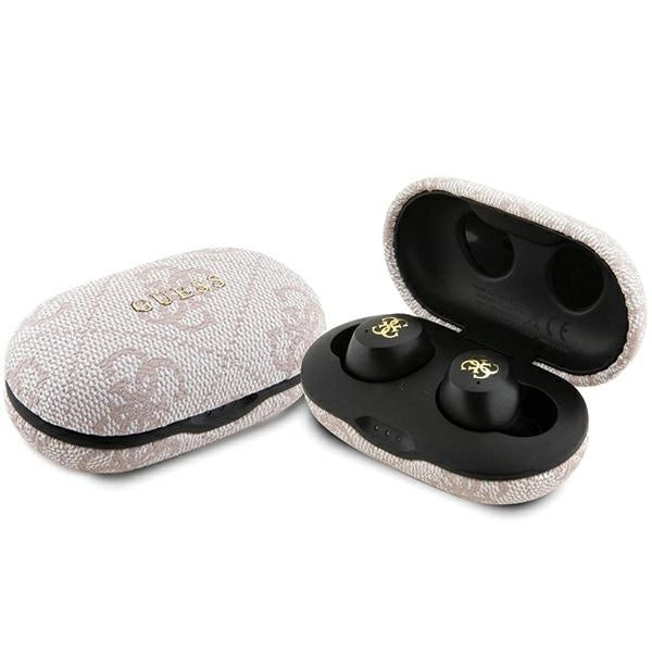 TWS Guess 4G Metal Bluetooth headphones with ENC docking station - pink_0