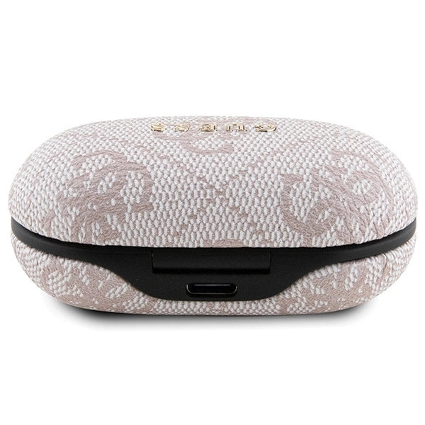 TWS Guess 4G Metal Bluetooth headphones with ENC docking station - pink_2