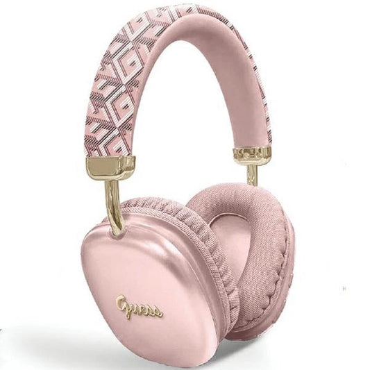 Guess GCube Metallic Script Logo Bluetooth on-ear headphones - pink_0