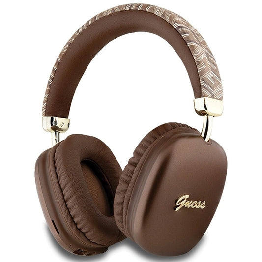 Guess GCube Metallic Script Logo Bluetooth on-ear headphones - brown_0