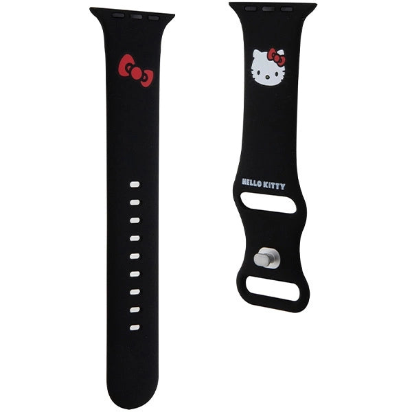 Hello Kitty Silicone Kitty Head Strap for Apple Watch 42/44/45/49mm - Black_2