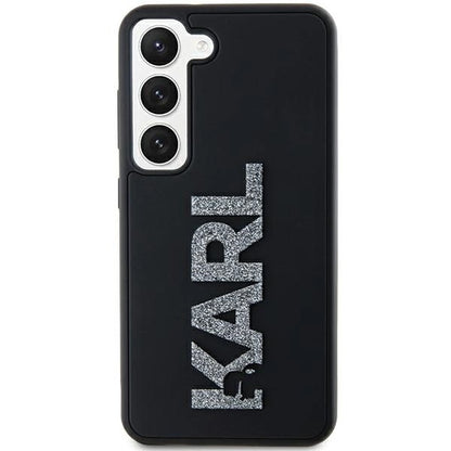 Karl Lagerfeld 3D Rubber Glitter Logo case for Samsung Galaxy S23+ - black_2