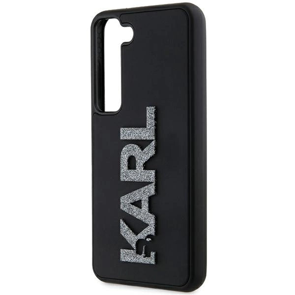 Karl Lagerfeld 3D Rubber Glitter Logo case for Samsung Galaxy S23+ - black_5
