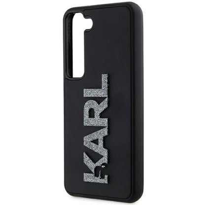 Karl Lagerfeld 3D Rubber Glitter Logo case for Samsung Galaxy S23 - black_5