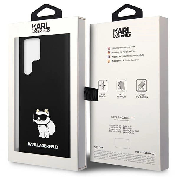 Karl Lagerfeld Silicone Choupette case for Samsung Galaxy S24 Ultra - black_7