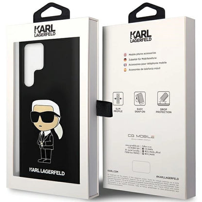 Karl Lagerfeld Silicone Ikonik case for Samsung Galaxy S24 Ultra - black_7
