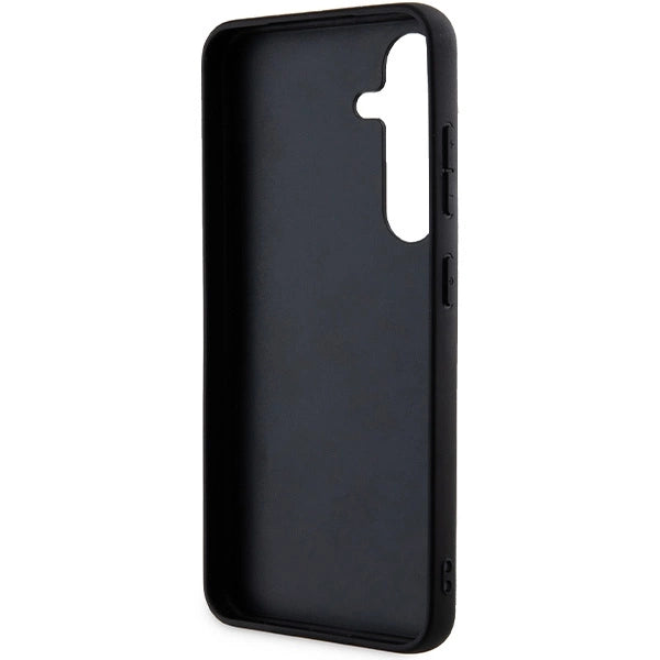 Karl Lagerfeld Fixed Glitter Ikonik Logo Metal Pin case for Samsung Galaxy S24+ - black_6