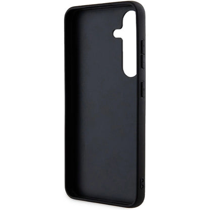 Karl Lagerfeld Fixed Glitter Ikonik Logo Metal Pin case for Samsung Galaxy S24+ - black_6