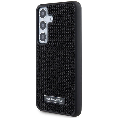 Karl Lagerfeld Rhinestone Metal Logo case for Samsung Galaxy S24+ - black_1