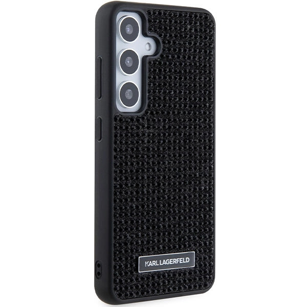 Karl Lagerfeld Rhinestone Metal Logo case for Samsung Galaxy S24+ - black_3
