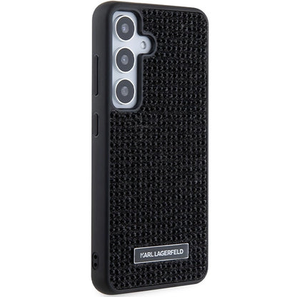 Karl Lagerfeld Rhinestone Metal Logo case for Samsung Galaxy S24+ - black_3