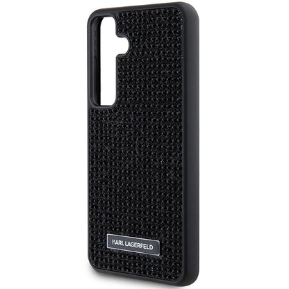 Karl Lagerfeld Rhinestone Metal Logo case for Samsung Galaxy S24+ - black_5