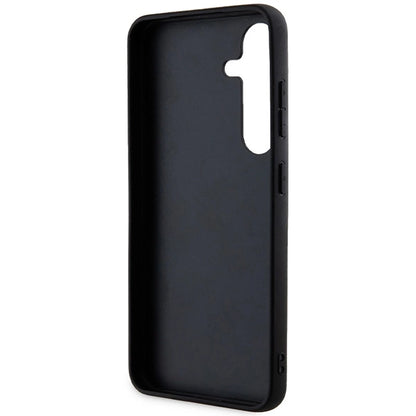 Karl Lagerfeld Fixed Glitter Ikonik Logo Metal Pin case for Samsung Galaxy S24 - black_6