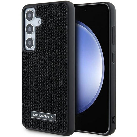 Karl Lagerfeld Rhinestone Metal Logo case for Samsung Galaxy S24 - black_0