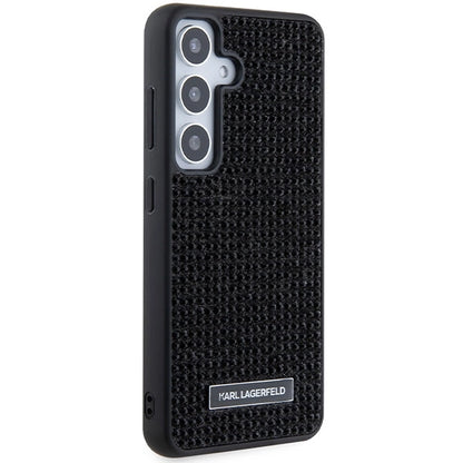 Karl Lagerfeld Rhinestone Metal Logo case for Samsung Galaxy S24 - black_3