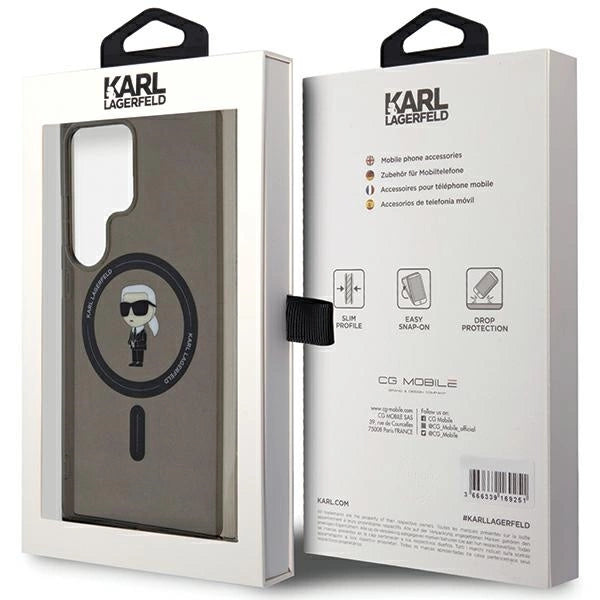 Karl Lagerfeld IML Ikonik MagSafe Case for Samsung Galaxy S24 Ultra - Black_7