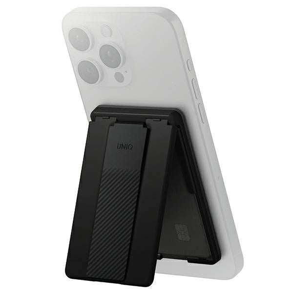 Uniq Heldro ID magnetic wallet with support and band - black_0