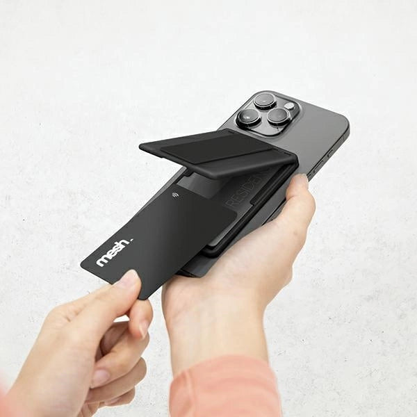 Uniq Heldro ID magnetic wallet with support and band - black_7