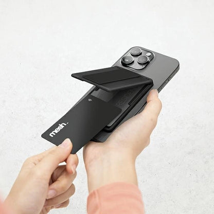 Uniq Heldro ID magnetic wallet with support and band - black_7