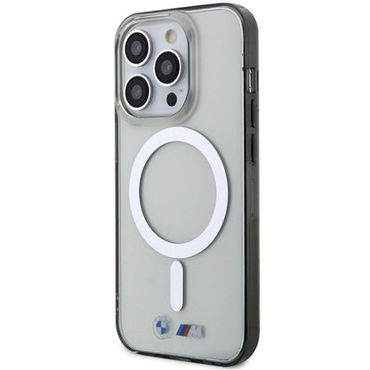 BMW Silver Ring MagSafe case for iPhone 15 Pro Max - transparent_1