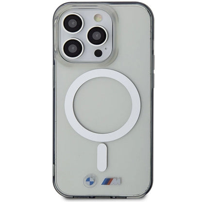 BMW Silver Ring MagSafe case for iPhone 15 Pro Max - transparent_2