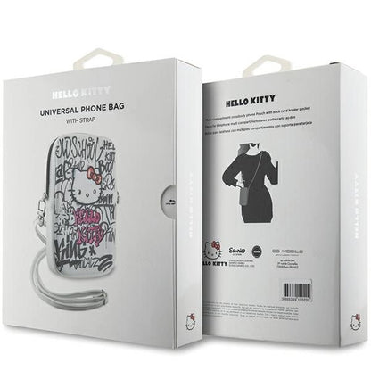 Hello Kitty Graffiti Kitty Head bag - white_4