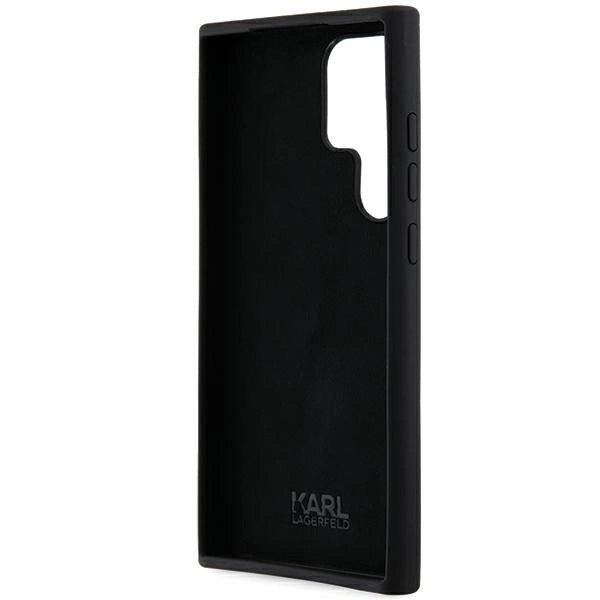Karl Lagerfeld Silicone Ikonik Metal Pin case for Samsung Galaxy S23 Ultra - black_6