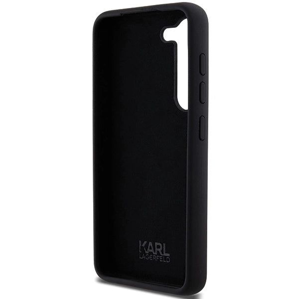 Karl Lagerfeld Silicone Ikonik Metal Pin case for Samsung Galaxy S23+ - black_6