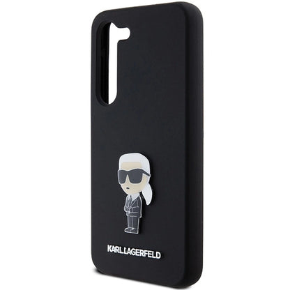 Karl Lagerfeld Silicone Ikonik Metal Pin case for Samsung Galaxy S23 - black_5