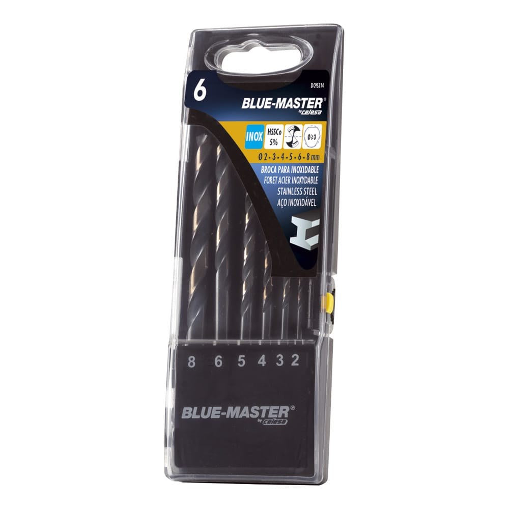 Brocas din 338 hss-co split point/antislip inox Ã¸2-8 mm. jogo 6 peÃ§as_0
