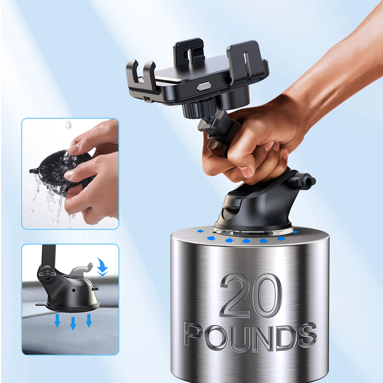 Joyroom JR-ZS219 Car Holders SET with Qi Inductive Charger (Black)_9