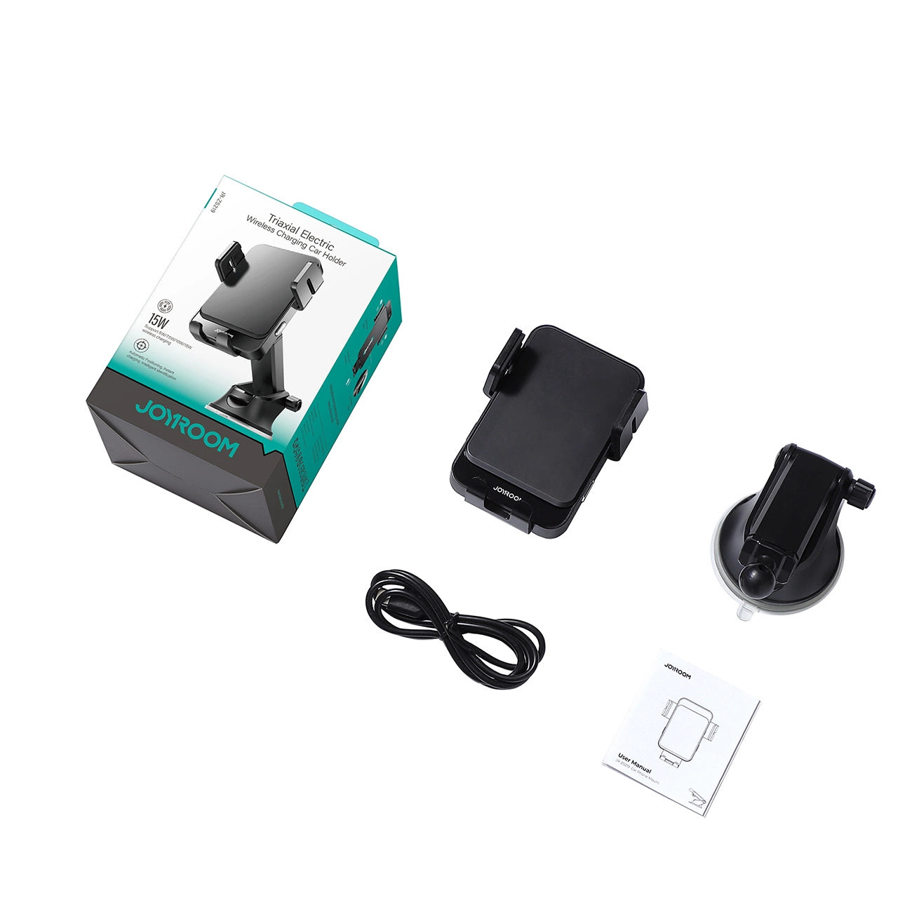 Joyroom JR-ZS219 Car Holders SET with Qi Inductive Charger (Black)_7