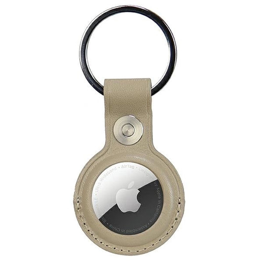 Audi Synthetic Leather AirTag case - beige_0