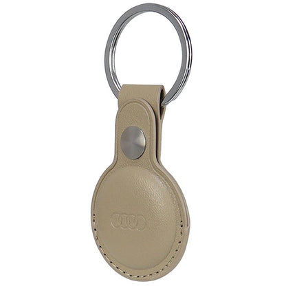 Audi Synthetic Leather AirTag case - beige_1