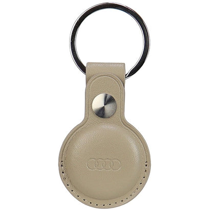 Audi Synthetic Leather AirTag case - beige_4
