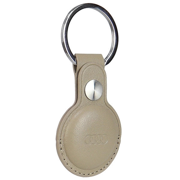 Audi Synthetic Leather AirTag case - beige_5