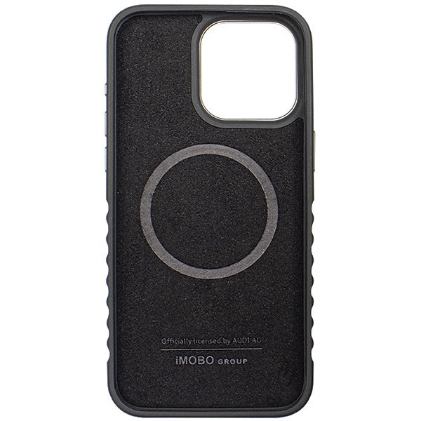 Audi Genuine Leather case with MagSafe for iPhone 14 Pro Max - black and red_5