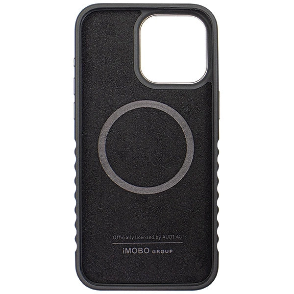 Audi Genuine Leather case with MagSafe for iPhone 15 Pro Max - black and red_7