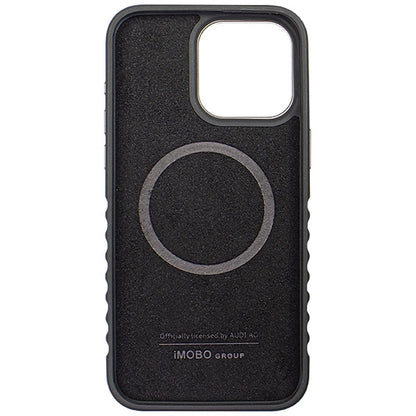 Audi Genuine Leather case with MagSafe for iPhone 15 Pro Max - black and red_7