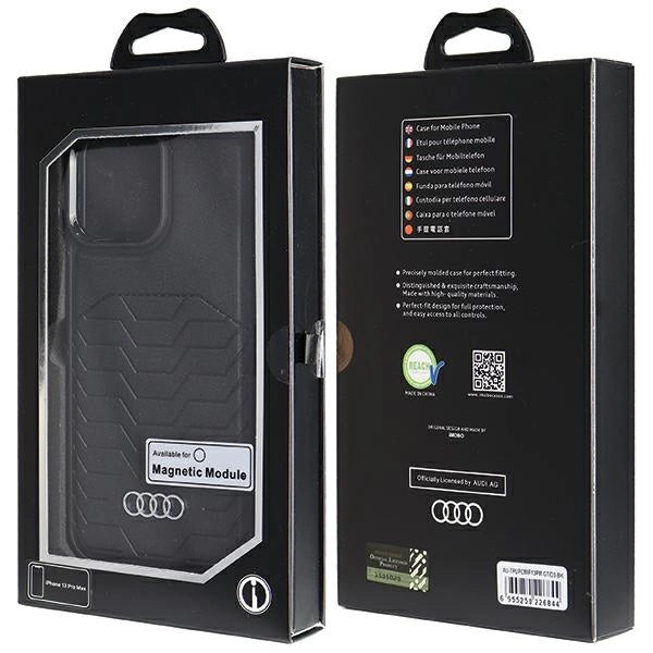 Audi Synthetic Leather case with MagSafe for iPhone 13 Pro Max - black_6