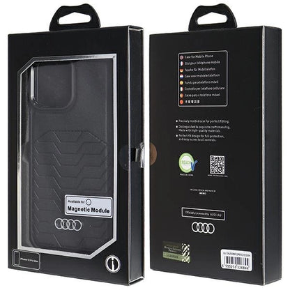 Audi Synthetic Leather case with MagSafe for iPhone 13 Pro Max - black_6
