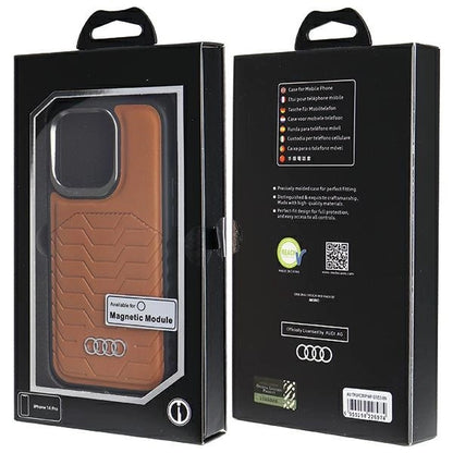Audi Synthetic Leather case with MagSafe for iPhone 14 Pro - brown_6