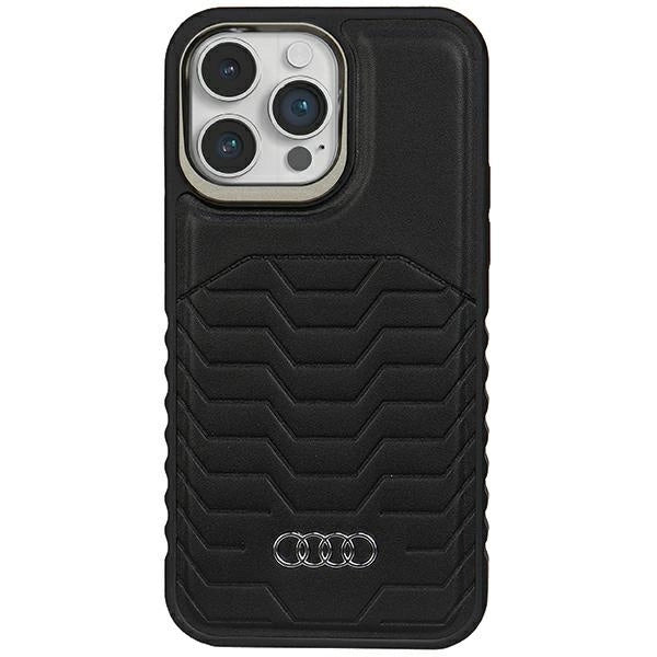 Audi Synthetic Leather case with MagSafe for iPhone 14 Pro - black_0