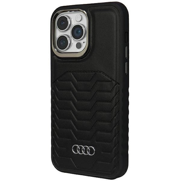 Audi Synthetic Leather case with MagSafe for iPhone 14 Pro - black_1